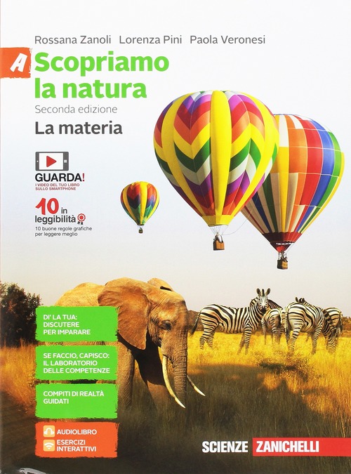 9788808921314 SCOPRIAMO LA NATURA  Vol. A – La materia – Edizione 2. Zanichelli