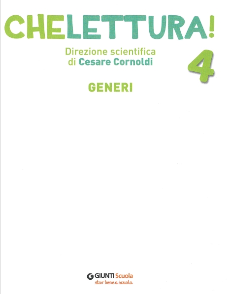 9788809874190 Che lettura 4 Generi Giunti scuola