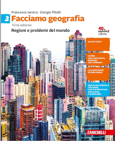 9788808401502 Facciamo geografia 3 – Regioni e problemi del mondo – ed. 3 del 2019 Zanichelli
