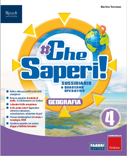 9788891544490 #Che Saperi! 4 Geografia Fabbri editori