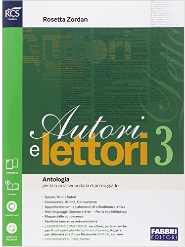 9788891502445 Autori e lettori vol.3 Fabbri Scuola