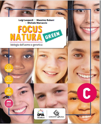 9788859541059 Focus Natura Green C biologia dell’uomo e genetica De Agostini