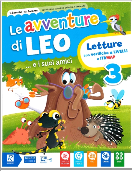 9788847232372 LE AVVENTURE DI LEO 3 LETTURE RAFFAELLO