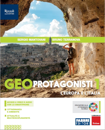 9788891542953 GEOPROTAGONISTI VOLUME 1, EUROPA E ITALIA FABBRI SCUOLA