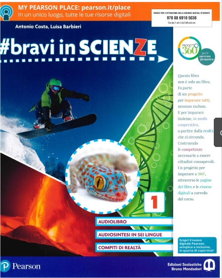 9788869105036 #BRAVI IN SCIENZE – VOLUME 1 B.MONDADORI