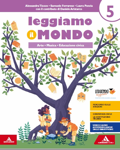 9788824790109 Leggiamo il mondo  5 – Arte, Musica, Educazione Civica Mondadori Scuola