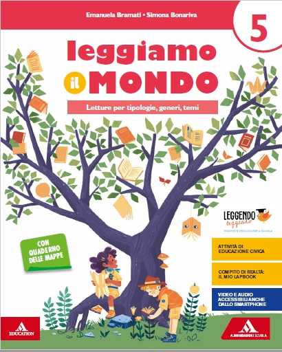 9788824790109 Leggiamo il mondo  5 –  letture  Mondadori Scuola