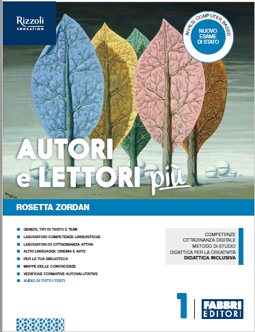 9788891534606 AUTORI E LETTORI PIU’ LETTERATURA FABBRI SCUOLA