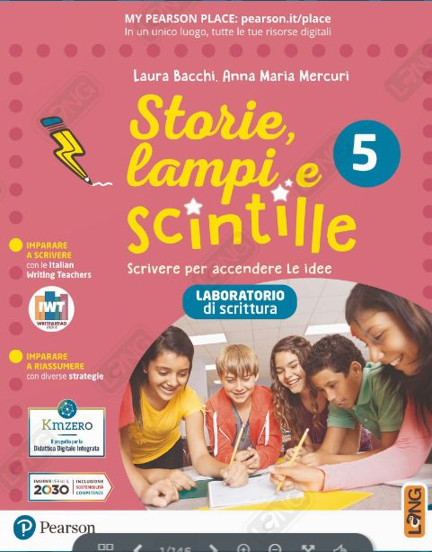 9788861618275 Storie, lampi e scintille – Laboratorio di scrittura – cl. 5 Pearson