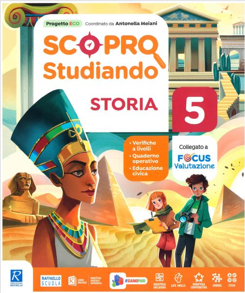 9788847239241 SCOPRO STUDIANDO – 5 -STORIA Raffaello Scuola