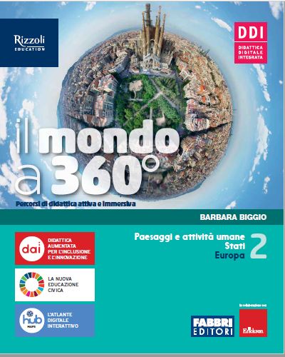 9788891557841 IL MONDO A 360 ° / VOLUME 2 – Europa FABBRI SCUOLA