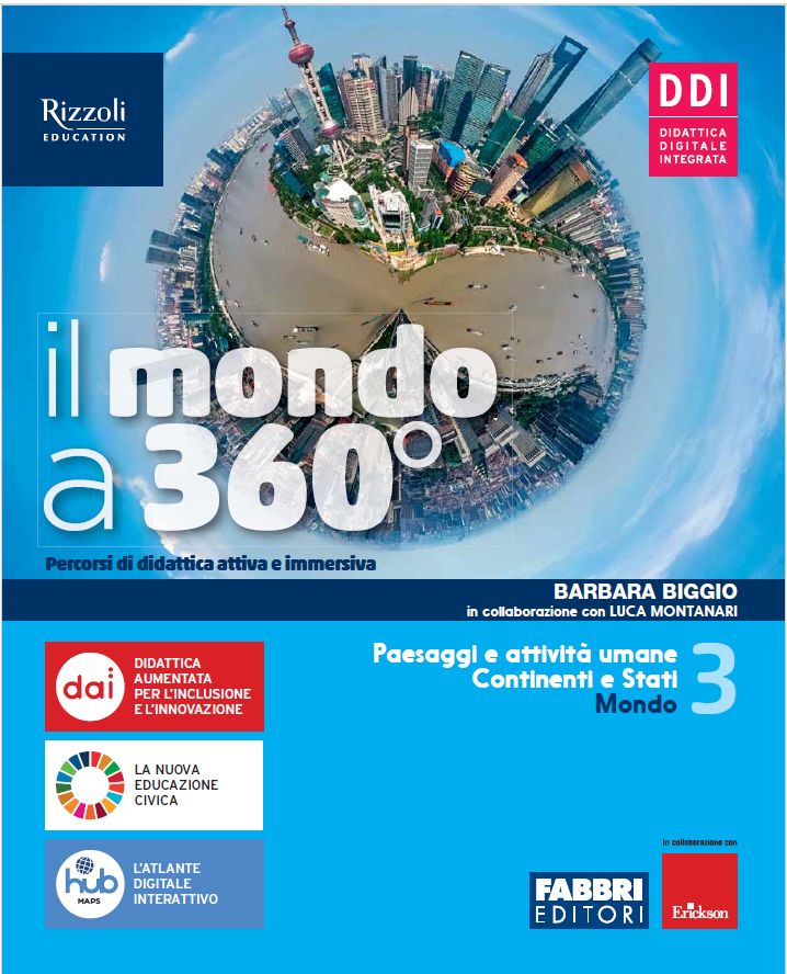 9788891557858 Mondo a 360° vol.3 Fabbri editori