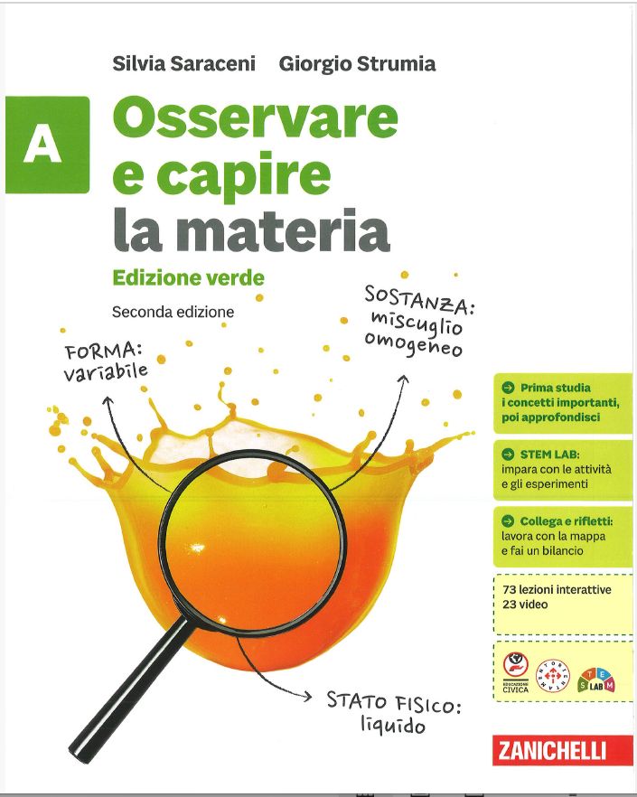 9788808299710 OSSERVARE E CAPIRE LE SCIENZE 2ED. EDIZIONE VERDE – A – 2025 ZANICHELLI EDITORE
