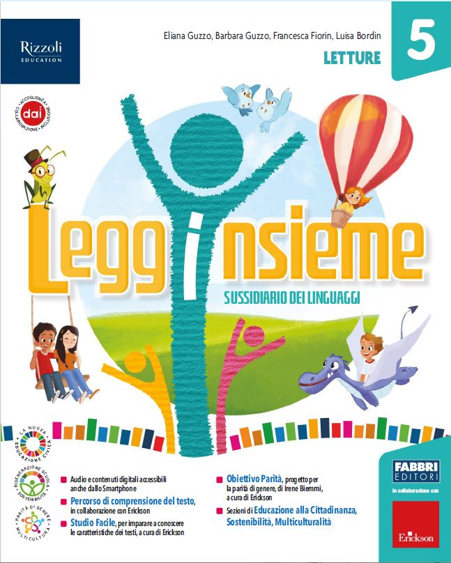 9788891576330 Legginsieme 5. Letture  vol. 2 Fabbri