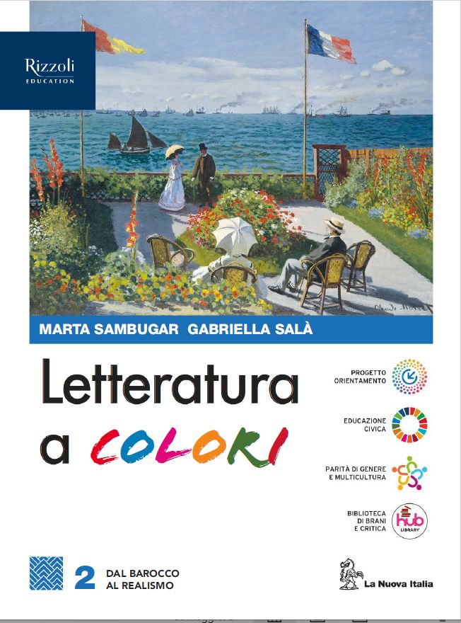 9788830223905 LETTERATURA A COLORI 2 – DAL BAROCCO AL REALISMO La Nuova Italia