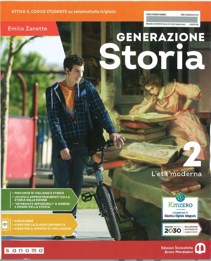 9788869107412 GENERAZIONE STORIA 2 – L’ETA’ MODERNA B.MONDADORI